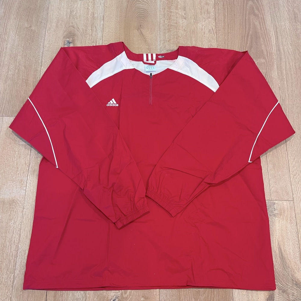 Adidas ClimaProof Red and White Jacket 4XL